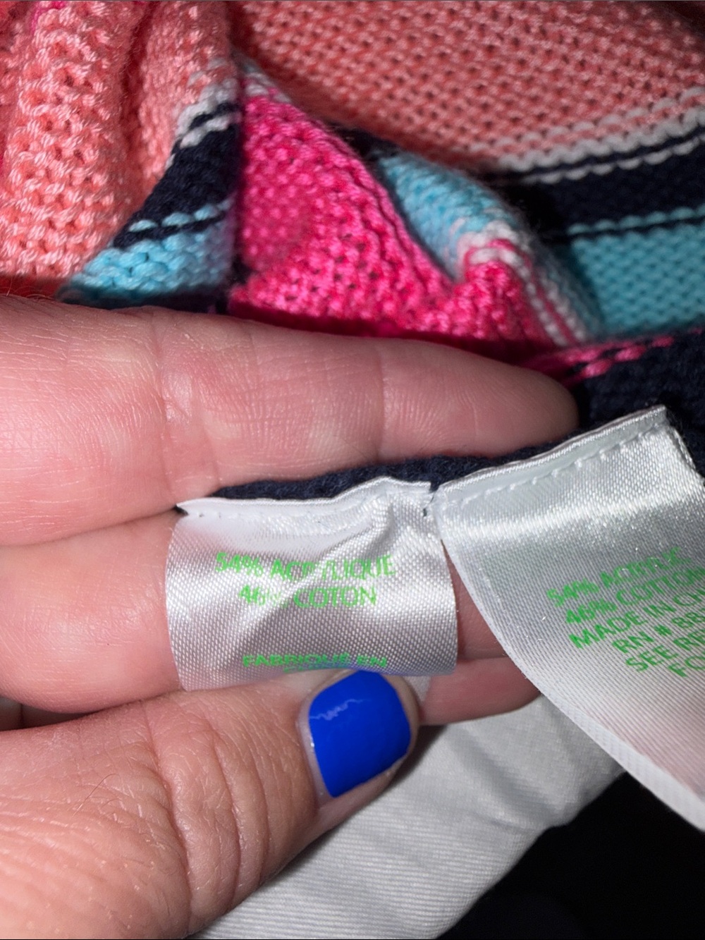 Lilly Pulitzer Multicolor Striped Crewneck Sweater — Pink, Navy, Aqua, Peach - Picture 7 of 7